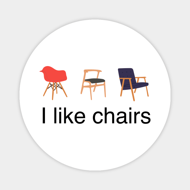 Mid Century Modern Chairs Design - Eames Retro Magnet by Brunch Club